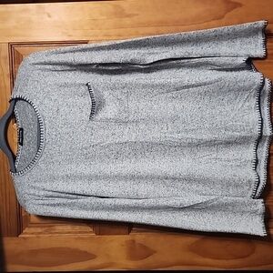 Womens, Pink Clover, Knit Top, Sz. Lg., Grey Color.